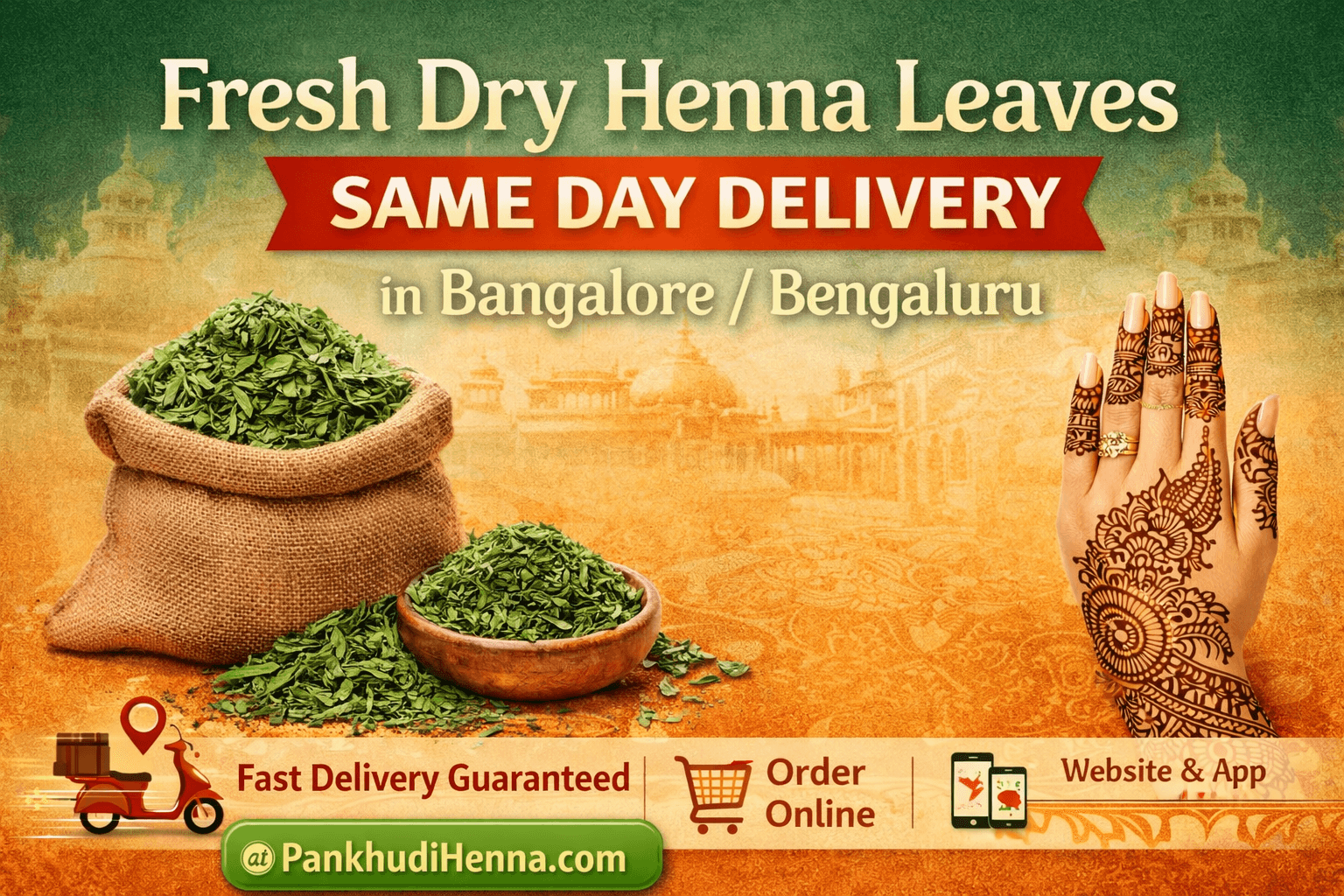 Fresh Dry Henna Leaves – Same Day Delivery in Bangalore / Bengaluru