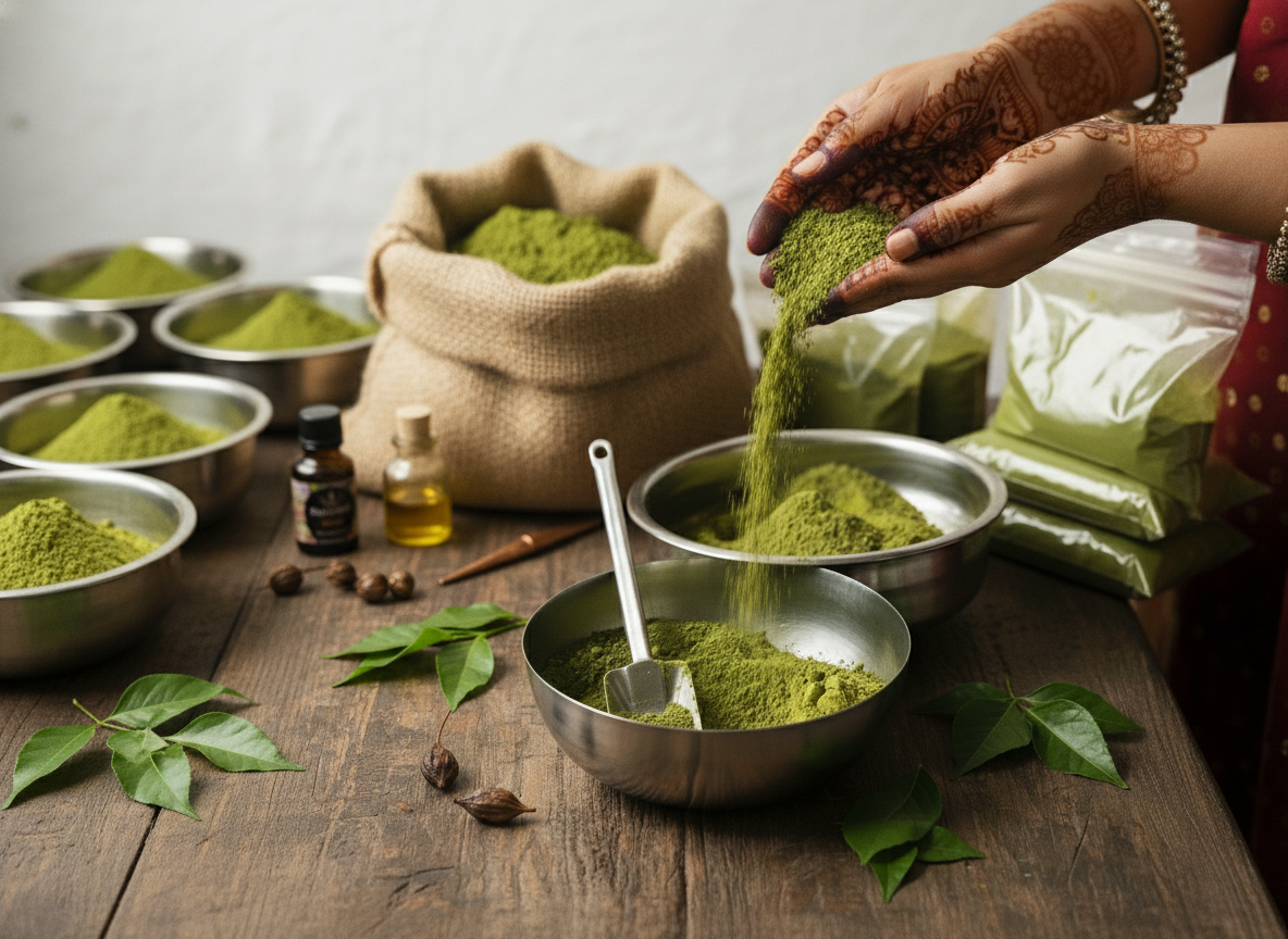 Best Henna Powder Manufacturers & Suppliers in India – A Complete Guide (Featuring Yesaara Naturals Pvt. Ltd.)