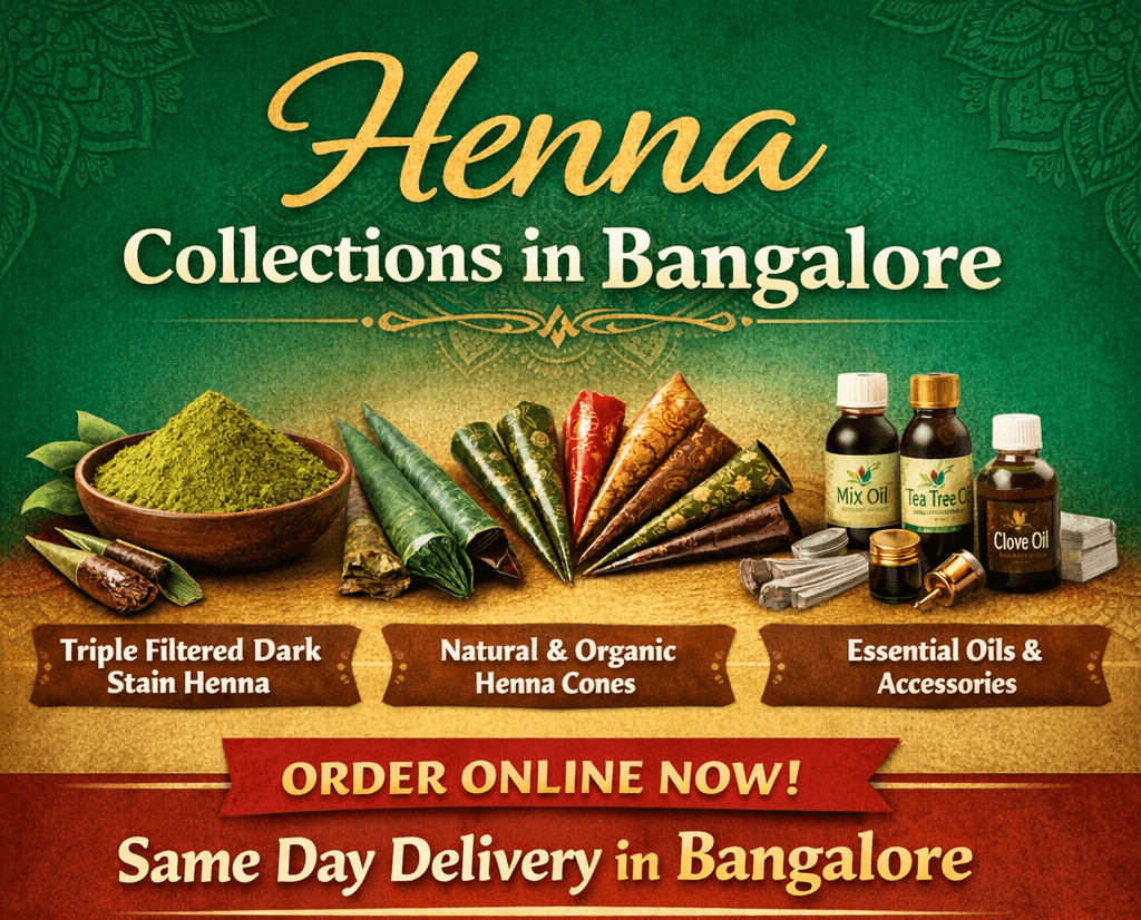 Henna Collections in Bangalore – Order Fresh & Get Same-Day Delivery